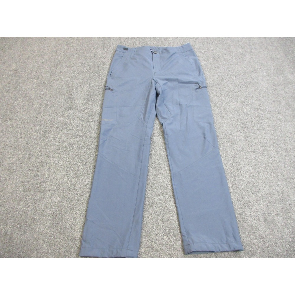 Patagonia Simul Alpine Pants Womens 12 Blue Hiking‎ Softshell Outdoor Zip Pocket